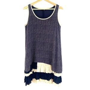 RYU Sleeveless Tiered‎ Ruffle Hem Mixed Print Dress Size Small